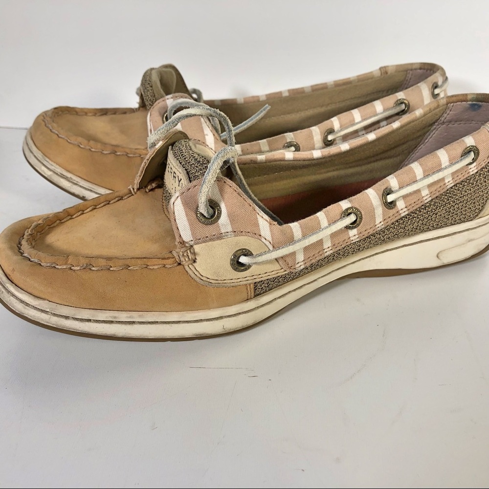 Sperry Womens Top Sider Brown Slip On Boat Shoes